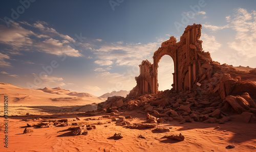 ruins in the desert
