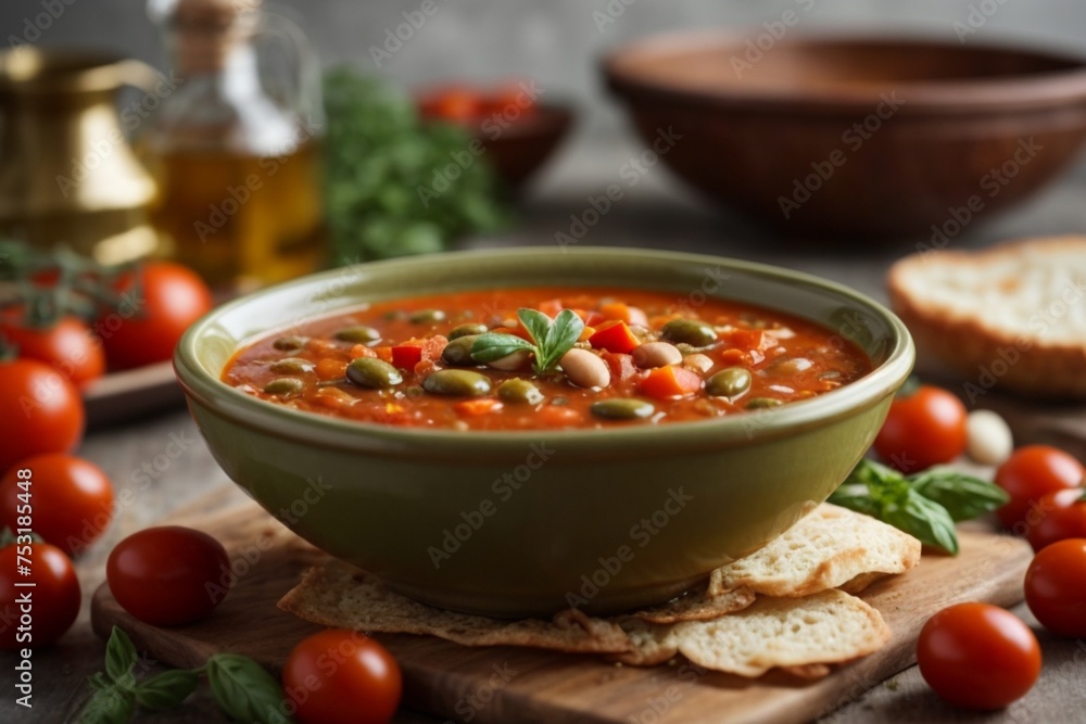Fasolada: A bean soup made with tomatoes, olive oil, and vegetables, often considered the national dish of Greece.
Fasolada: A bean soup made with tomatoes, olive oil, and vegetables, often considered the national dish of Greece.