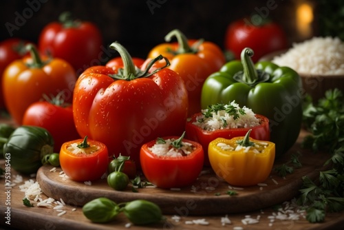 Gemista: Vegetables, often tomatoes and bell peppers, stuffed with a mixture of rice and herbs.