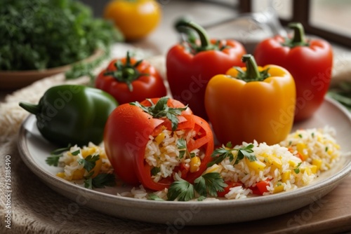 Gemista: Vegetables, often tomatoes and bell peppers, stuffed with a mixture of rice and herbs.

