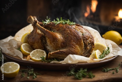 Kleftiko: Slow-cooked lamb with garlic, lemon, and oregano, often baked in parchment paper.

