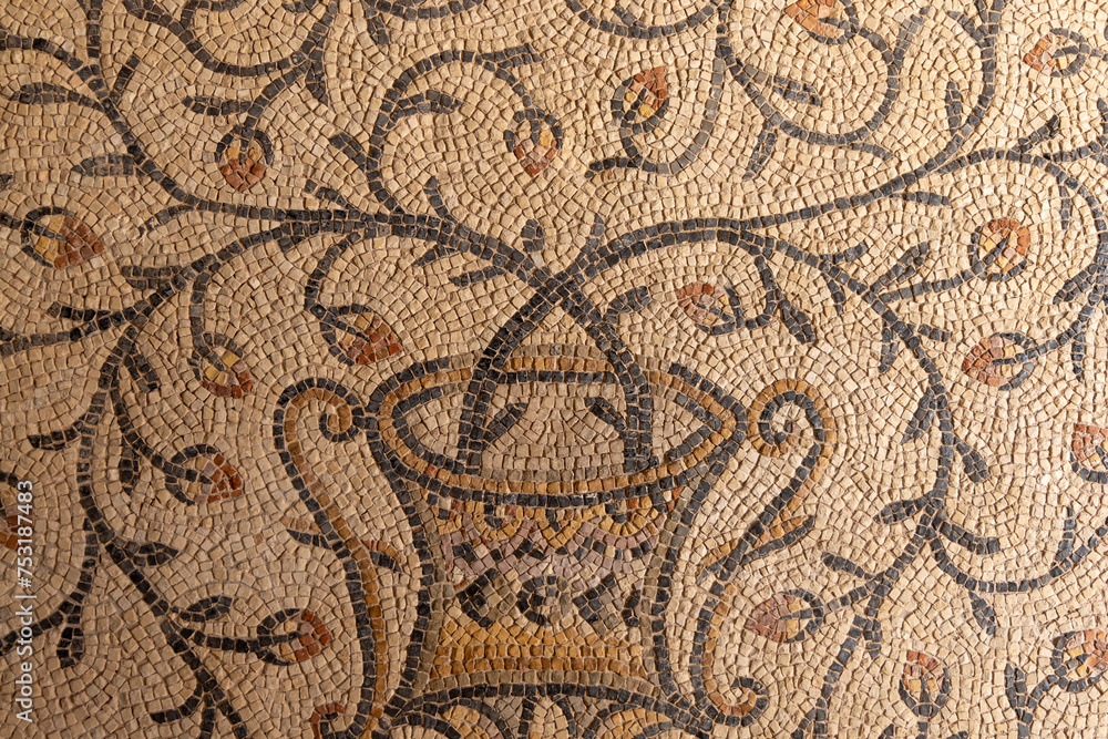 Byzantine mosaic in the Basilica of Euphrasian, Porec, Croatia, Istria Byzantine mosaic in the Basilica of Euphrasian, Porec, Croatia, Istria