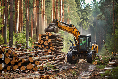 Logging equipment forest machine