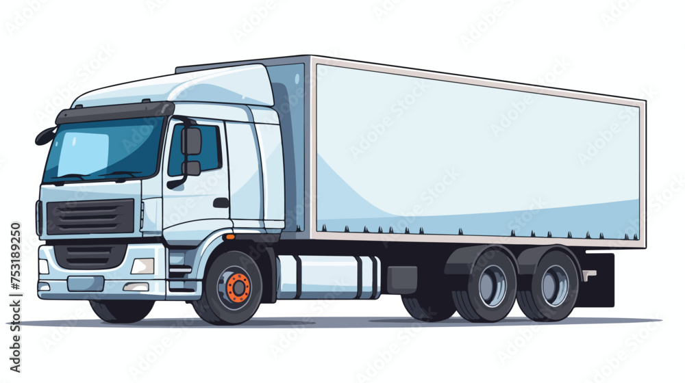 Lorry drawing freehand draw cartoon vector illustrat