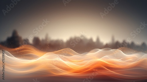 Blurred Bioacoustic Scene for Presentation Slide Generative AI