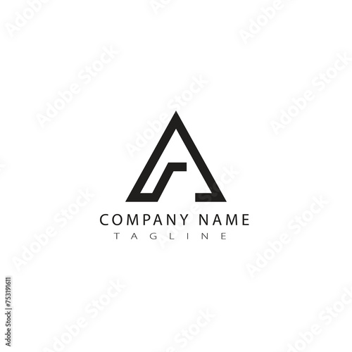 abstract logo design, creative logo, A letter logo, tech logo design