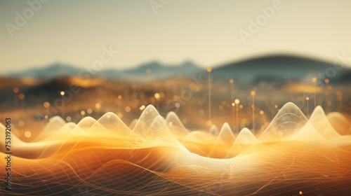 Geophysics Scene for Presentation Slide Generative AI