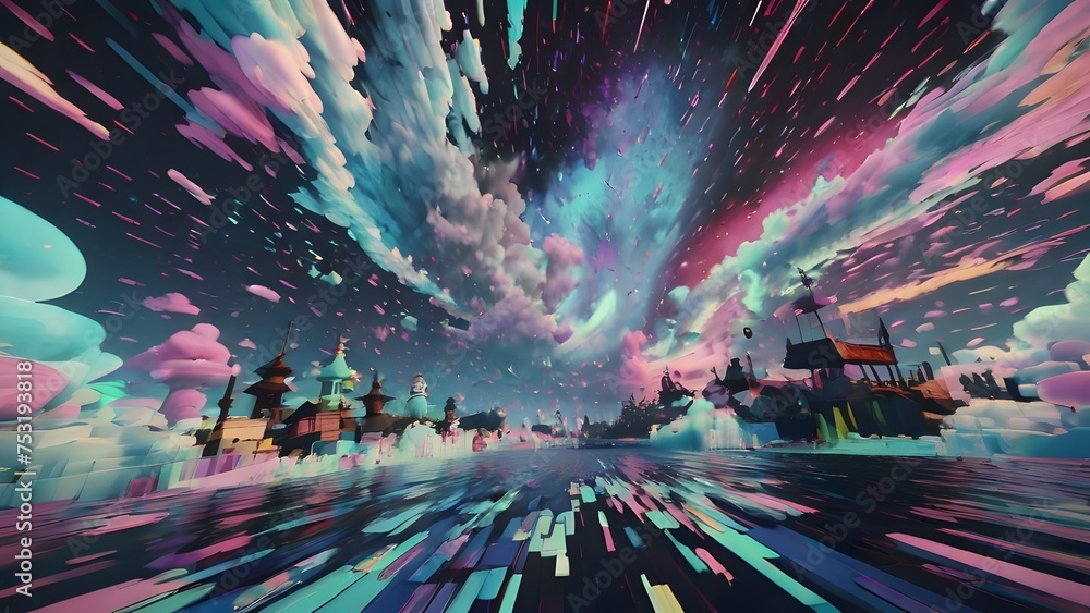 Fototapeta premium Abstract background image or wallpaper created by AI