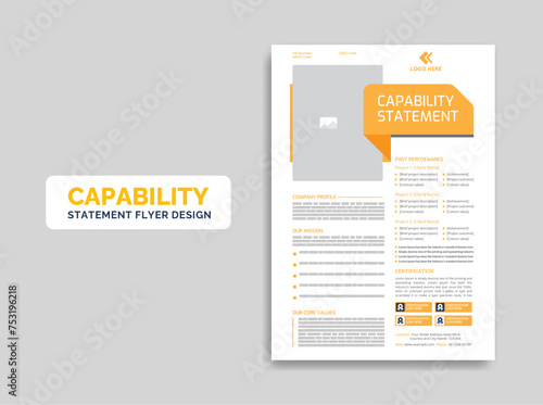 Capability Statement template design