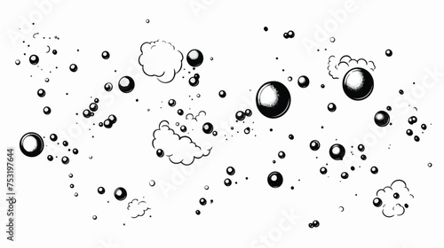 Particle freehand draw cartoon vector illustration i