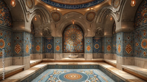 Large Indoor Swimming Pool in Building