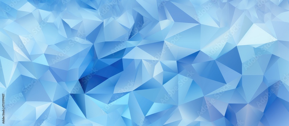 Low poly crystal background in light blue hues Polygonal design pattern Illustration with low poly style in a polygonal background Low poly crystal background in light blue hues Polygonal design pattern Illustration with low poly style in a polygonal background