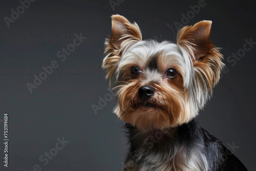 A charming Yorkshire Terrier posing with poise and grace © Venka
