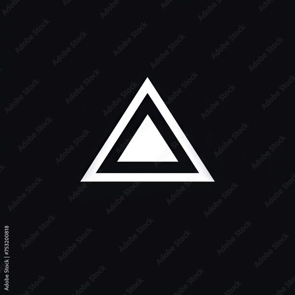 LOGO black and white minimalistic logo triangle LOGO black and white minimalistic logo triangle