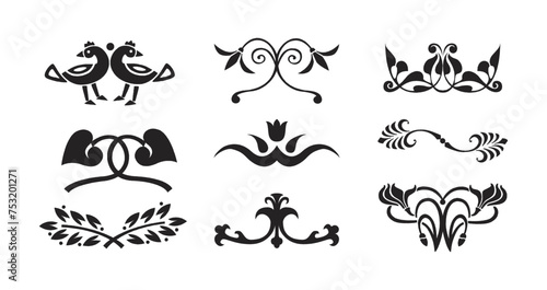 Ornaments and Flourishes Vector