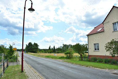 Dorfstrasse in Briest im Havelland photo