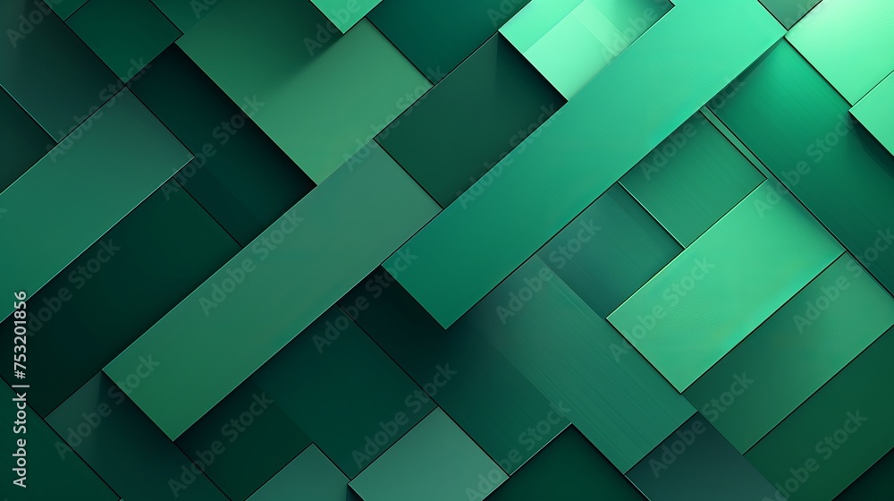 An abstract geometric background pattern in green colors offers a visually striking design with its dynamic shapes and vibrant hues. An abstract geometric background pattern in green colors offers a visually striking design with its dynamic shapes and vibrant hues.