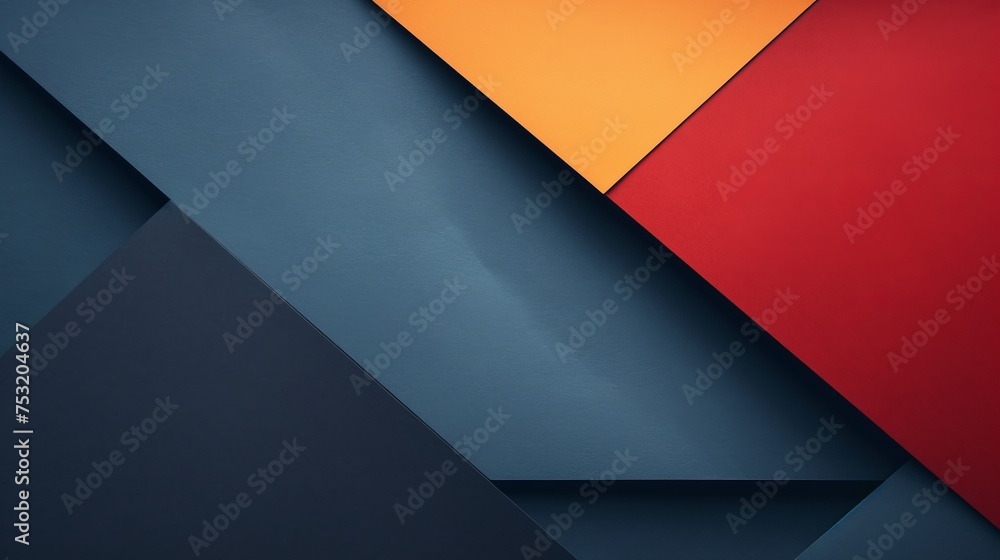 Bold paper texture background with minimal geometric shapes and lines in blue, navy, red, and yellow colors, adding depth and interest to the design. Bold paper texture background with minimal geometric shapes and lines in blue, navy, red, and yellow colors, adding depth and interest to the design.