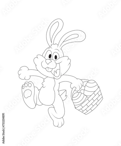 easter coloring page for kids