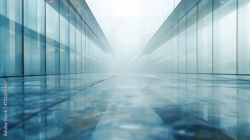 Obraz premium Optical Engineering Scene with Blurred Background for Presentation Generative AI