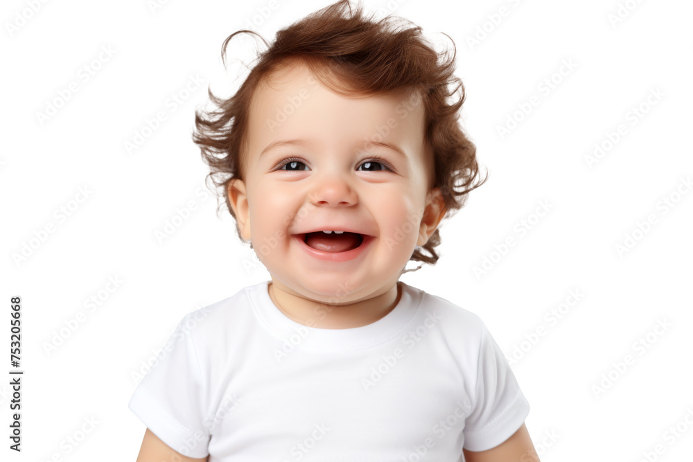 Portrait studio of young adorable baby with happy smile isolated on transparent background. Portrait studio of young adorable baby with happy smile isolated on transparent background.