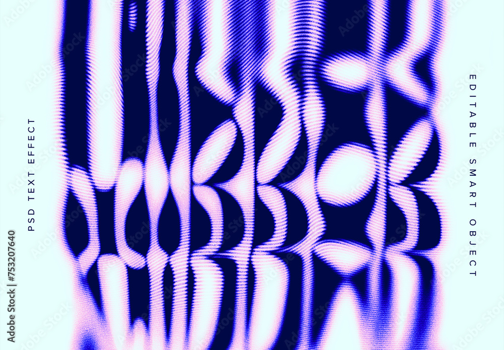 Scanning Text Effect Scanner Glitch Text Effect Mockup Stock Template | Adobe Stock