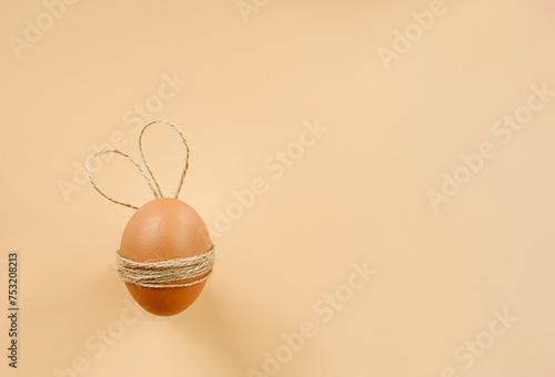 easter eggs bunny years, copy space for text, promo or message. easter greeting or sale concept. High quality photo photo