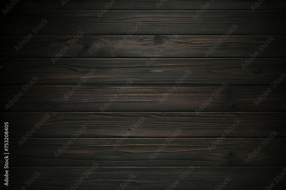 Obraz premium black and orange and dark wood wall wooden plank board texture background