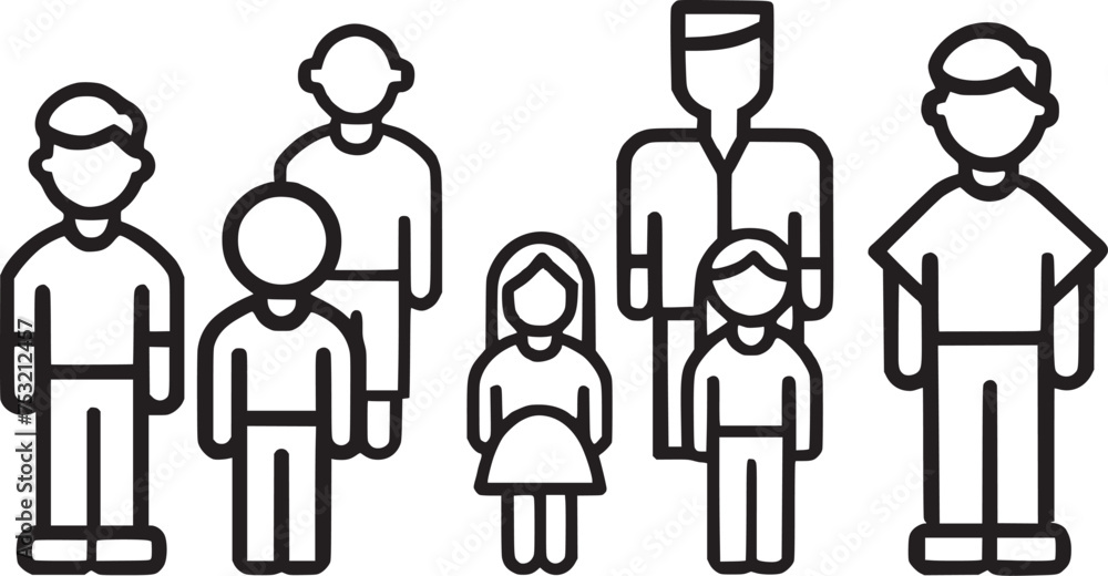 Man Icons set with editable vector collections. Man Icons set with editable vector collections.