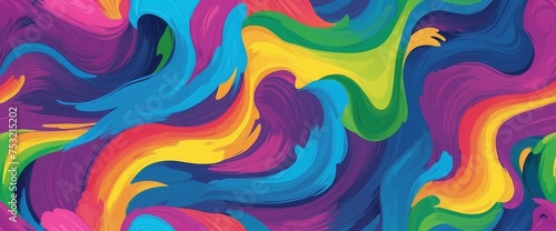 Background wallpaper brush painted with rainbow colors