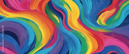 Background wallpaper brush painted with rainbow colors
