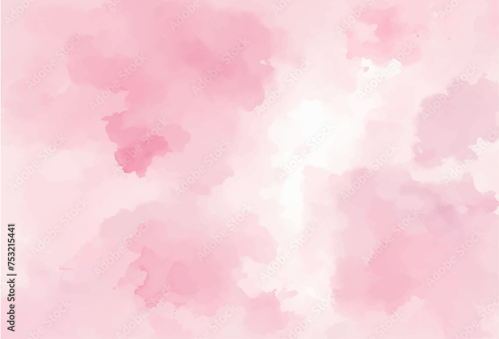Pink watercolor abstract background. Watercolor pink background. Abstract pink texture	