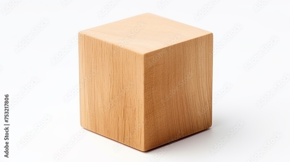 Wooden geometric shapes in the form of cubes are isolated on a white background, providing a versatile element for various design projects. Wooden geometric shapes in the form of cubes are isolated on a white background, providing a versatile element for various design projects.