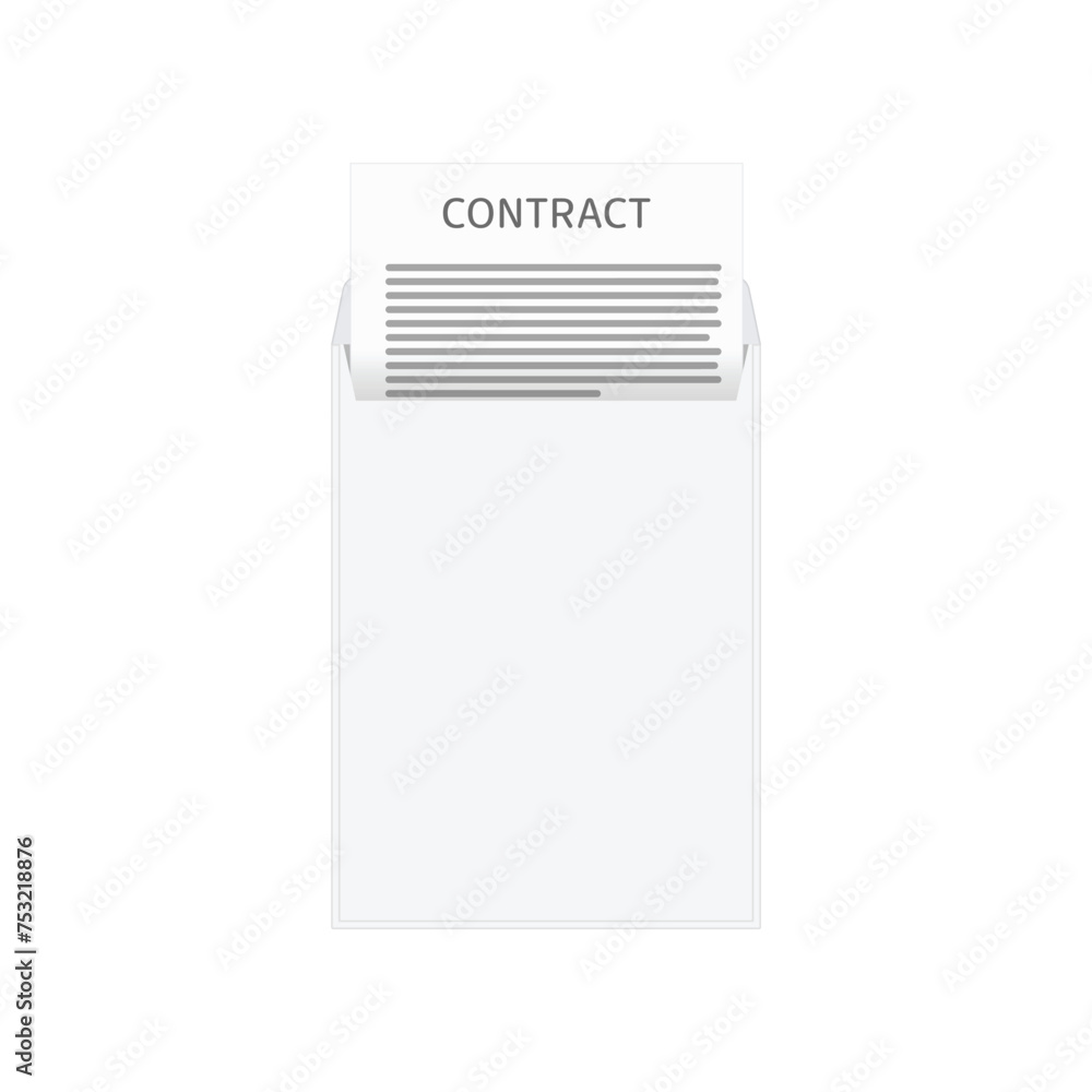 Contract in envelope. The concept of forwarding business documents. Contract in envelope. The concept of forwarding business documents.