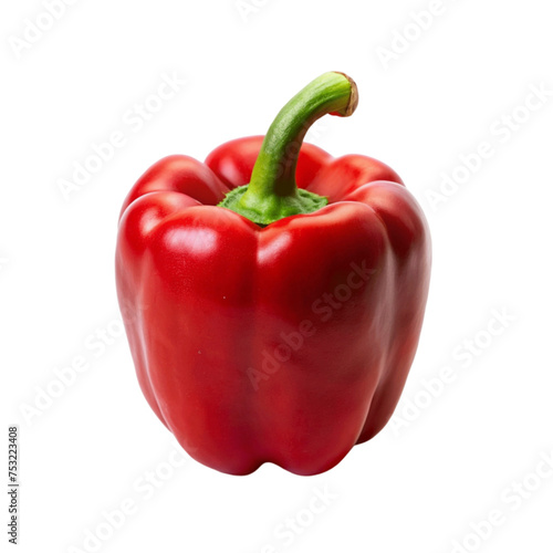 A red pepper isolated on Transparent background.