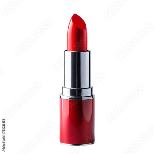 Red lipstick isolated on Transparent background.