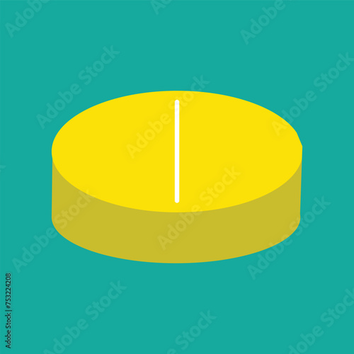 Yellow Pills icon set. capsule icon. Drug sign and symbol. Vector icon of medical pills. Symbol of a tablet and capsule. Мedications. Vector illustration. Eps file 152.