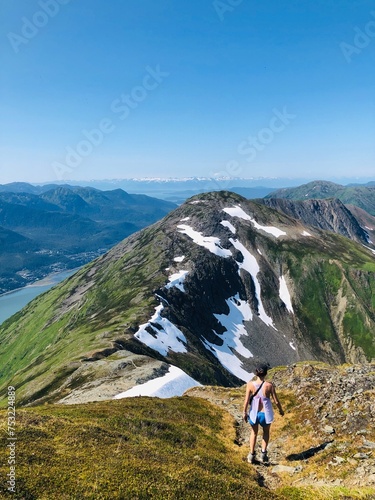 Hiker in the mountains