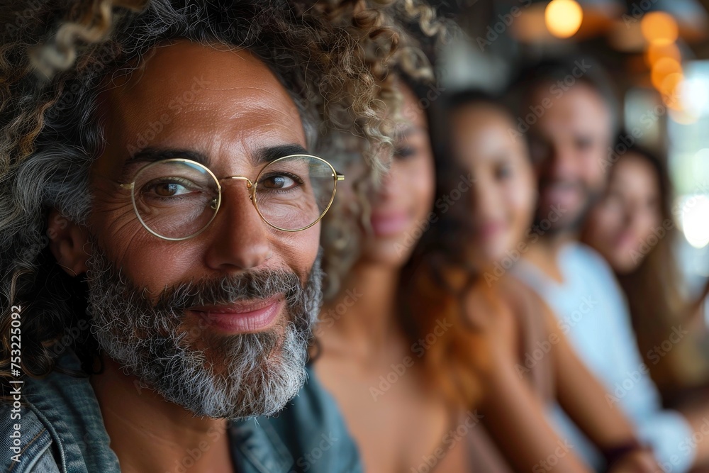 A defocused image capturing an intimate gathering with subjects rendered as soft shapes, creating a sense of privacy A defocused image capturing an intimate gathering with subjects rendered as soft shapes, creating a sense of privacy