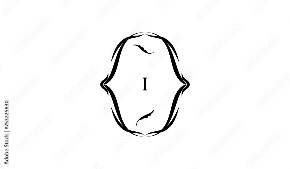 Pear Isolated on White Alphabetical Logo Pear Isolated on White Alphabetical Logo