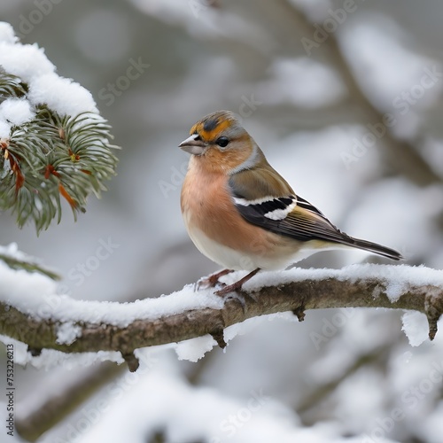 robin on snow © Shahzad