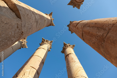 Jordan ancient Jerash on a sunny winter day.