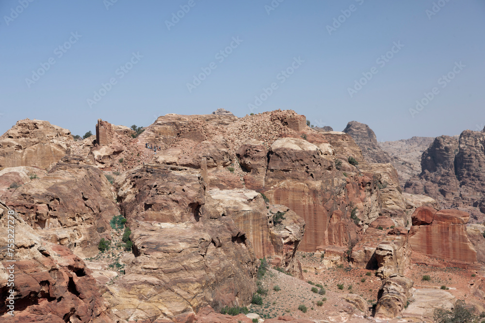 Fototapeta premium Jordan ancient Petra on a sunny winter day