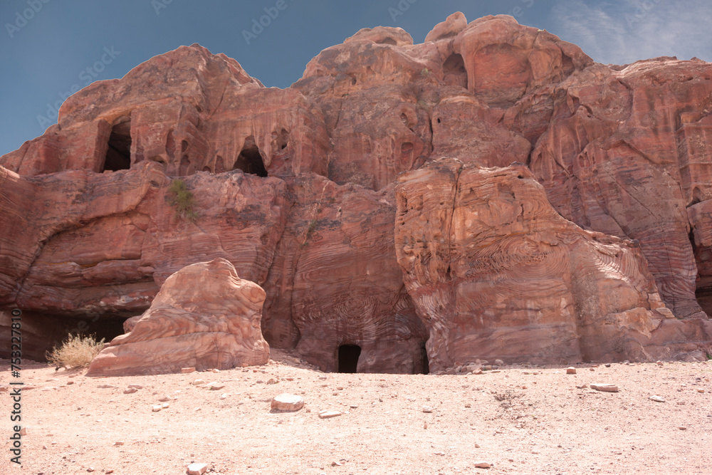 Jordan ancient Petra on a sunny winter day Jordan ancient Petra on a sunny winter day