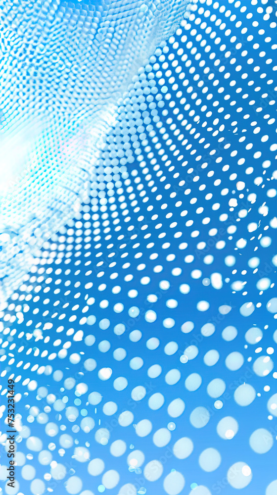 White blue background, light blue dot background, from dense to diffuse, visual interlacing White blue background, light blue dot background, from dense to diffuse, visual interlacing