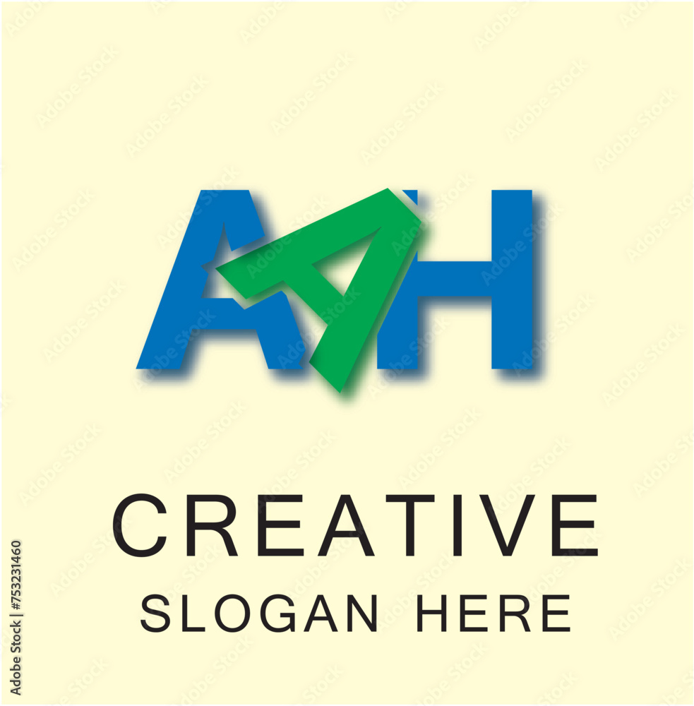AAH 3 Letter Logo Creative AAH 3 Letter Logo Creative