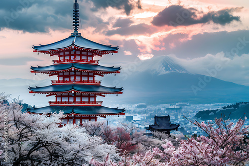 Sakura is a blooming symbol of Japan