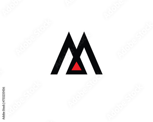 M letter creative logo design.