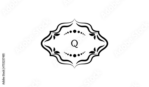 Wax Seal on White Alphabetical Logo
