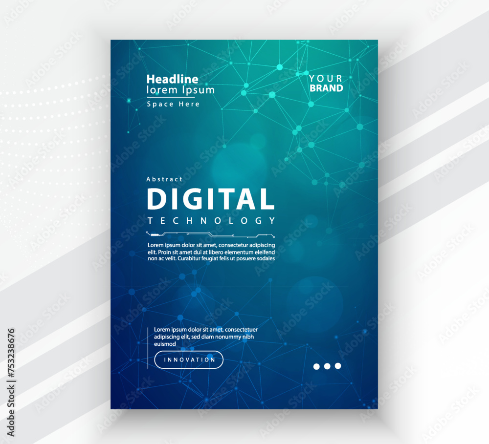 Vetor de Poster brochure cover banner presentation layout template